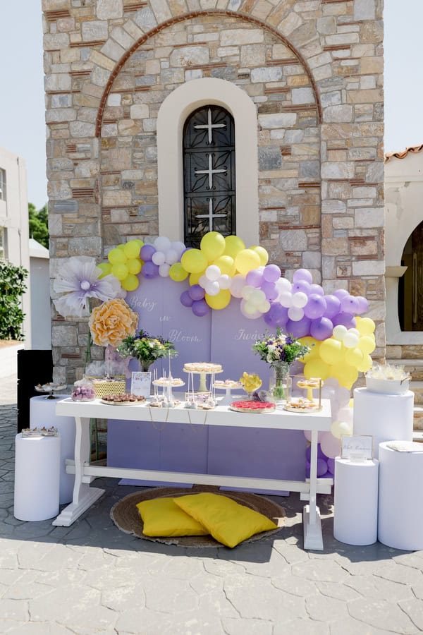Baptism Decoration Ideas Pretty Floral Theme