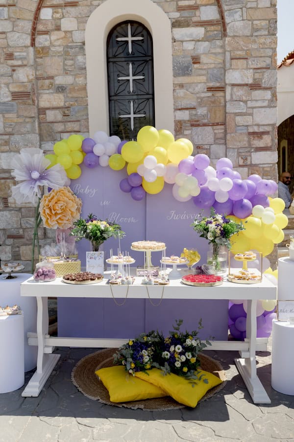Baptism Decoration Ideas Pretty Floral Theme