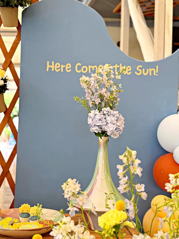 Beautiful Decoration Ideas Baptism Here Comes The Sun Theme