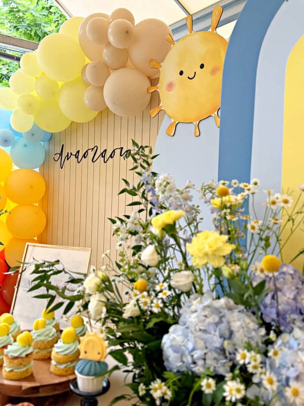 Beautiful Decoration Ideas Baptism Here Comes The Sun Theme