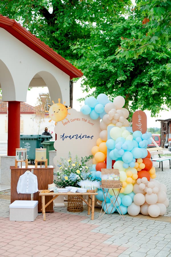 Beautiful Decoration Ideas Baptism Here Comes The Sun Theme