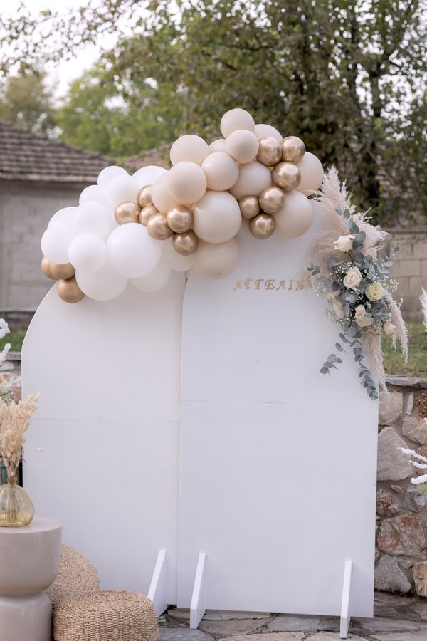 Boho Chic Baptism Decor Ideas Ivory Pale Hues