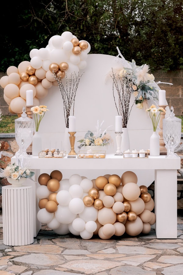 Boho Chic Baptism Decor Ideas Ivory Pale Hues