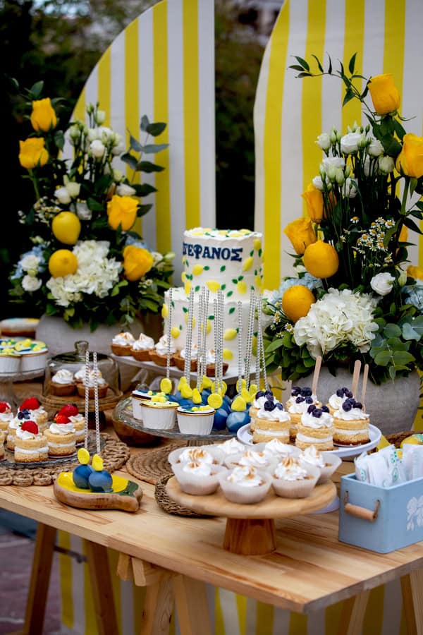 Ideas For A Lemon Themed Baptism
