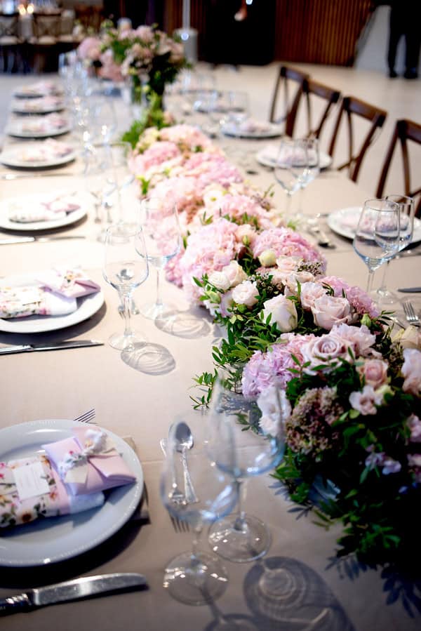 Pretty Decoration Ideas Romantic Baptism Hydrangeas Roses