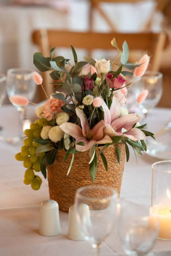 Rustic Floral Baptism Decoration Ideas