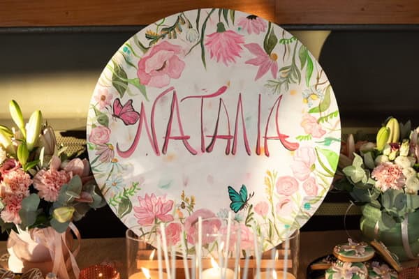 Rustic Floral Baptism Decoration Ideas
