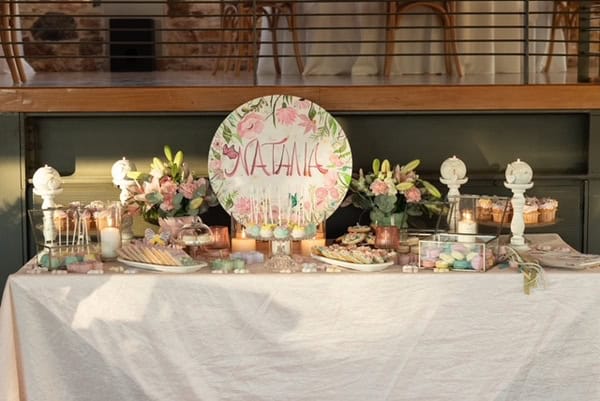 Rustic Floral Baptism Decoration Ideas