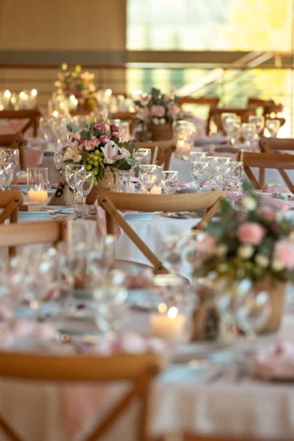 Rustic Floral Baptism Decoration Ideas