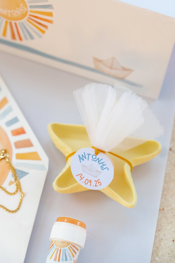 Sun Sea Baptism Decoration