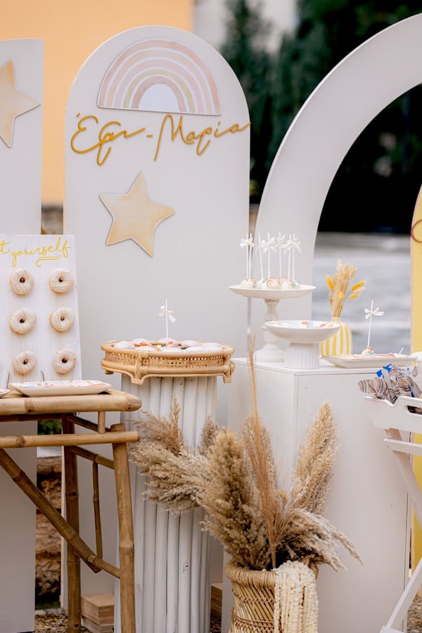 Ideas For Boho Baptism Adopt A Stuffed Animal Pastel Colors