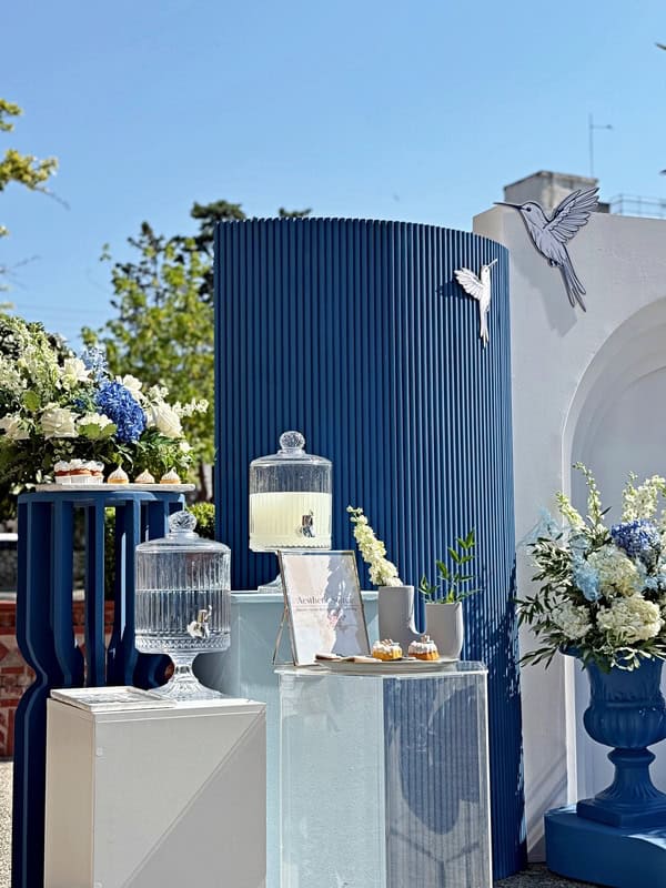 Ideas For Boy Baptism Blue White Hummingbird