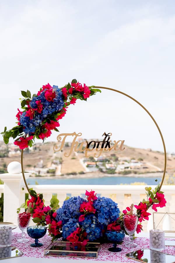 Ideas For Girl Baptism Bougainvillea Hydrangea Blue Fuchsia