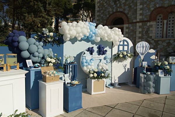 Ideas For Hot Air Balloon Boy Baptism