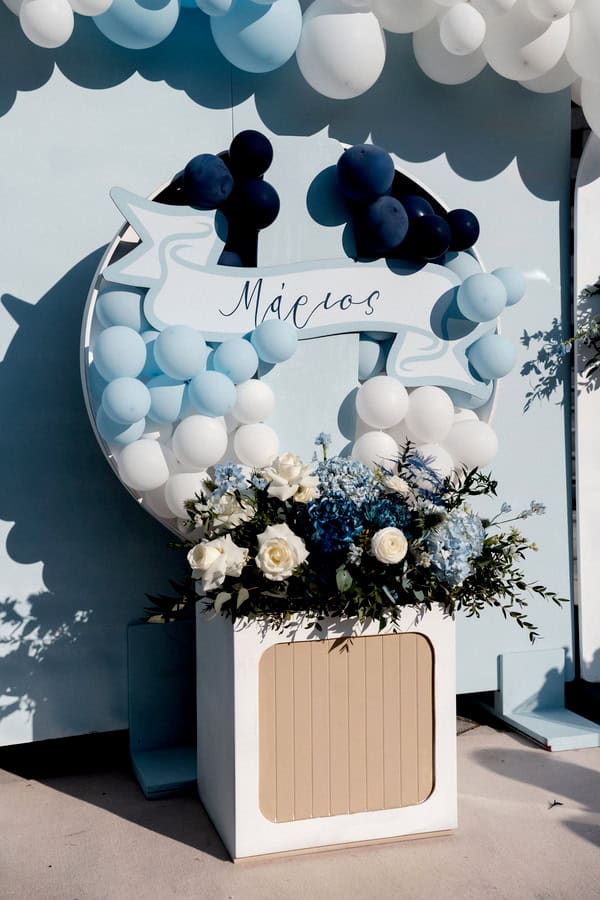 Ideas For Hot Air Balloon Boy Baptism