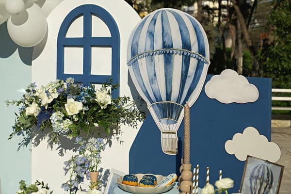 Ideas For Hot Air Balloon Boy Baptism