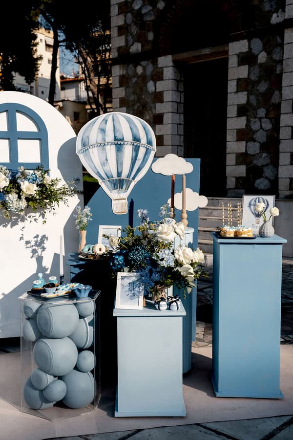 Ideas For Hot Air Balloon Boy Baptism