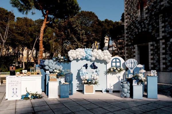 Ideas For Hot Air Balloon Boy Baptism