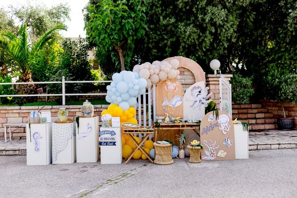 Modern Sea Inspired Baptism Ideas