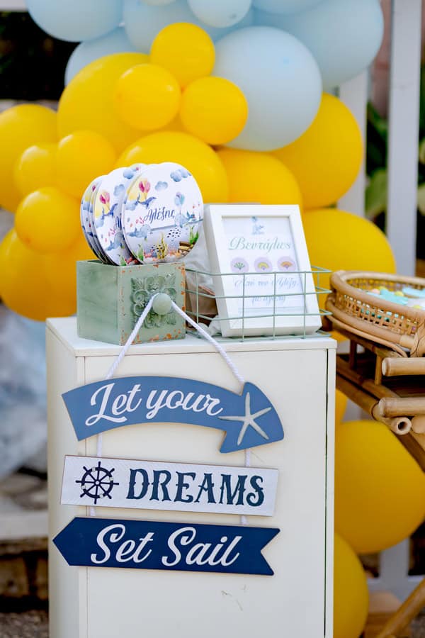 Modern Sea Inspired Baptism Ideas