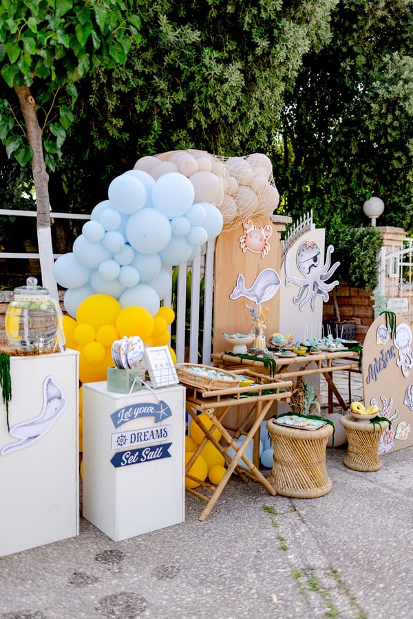 Modern Sea Inspired Baptism Ideas