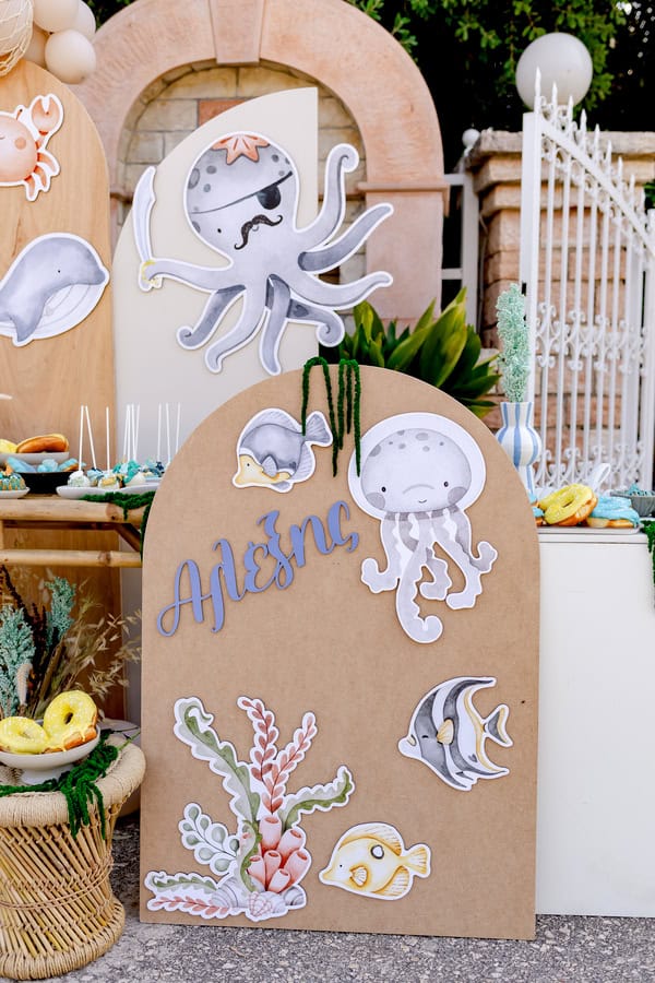 Modern Sea Inspired Baptism Ideas
