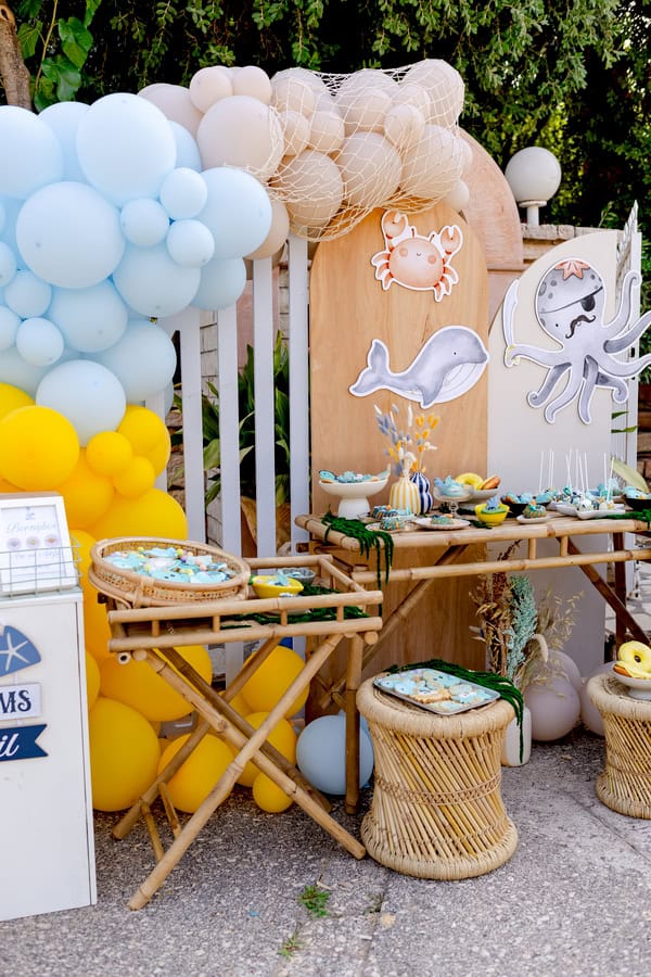 Modern Sea Inspired Baptism Ideas