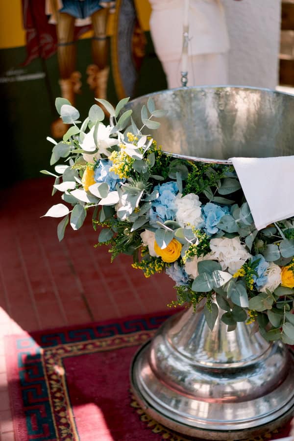 Baby Boy Baptism Bunny Theme Blue Yellow Ideas