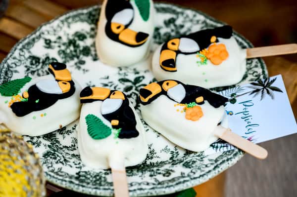 Beautiful Boy Baptism Tropical Theme Exotic Decoration