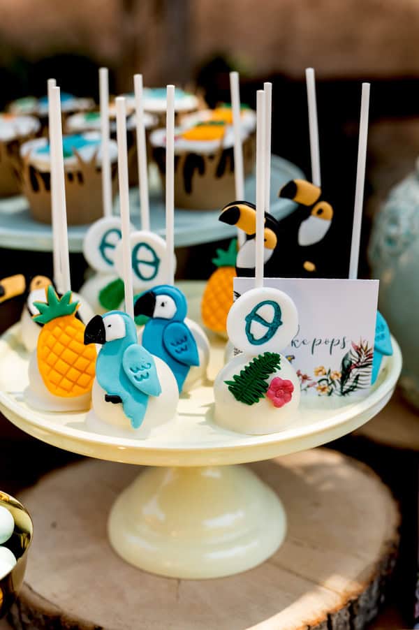 Beautiful Boy Baptism Tropical Theme Exotic Decoration