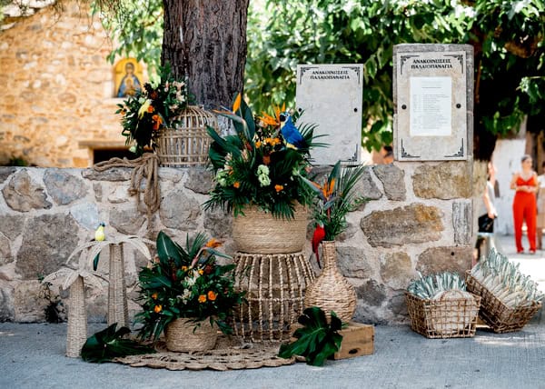 Beautiful Boy Baptism Tropical Theme Exotic Decoration