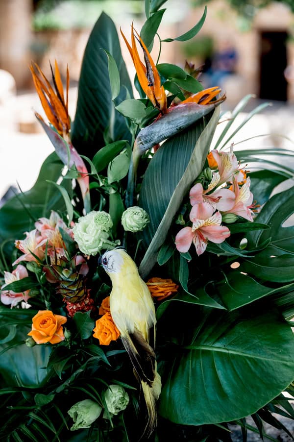 Beautiful Boy Baptism Tropical Theme Exotic Decoration