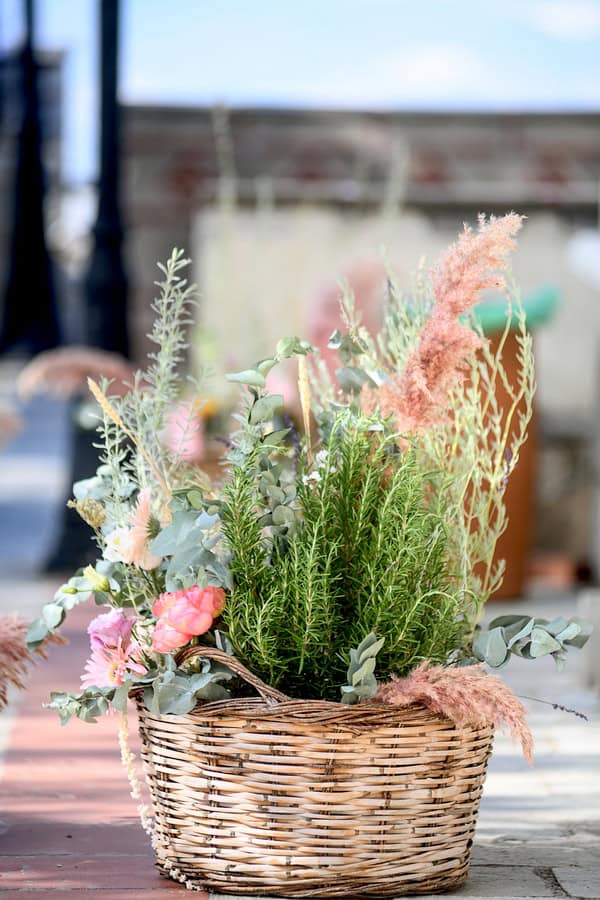 Boho Girl Baptism White Pink Deer Valley Venue