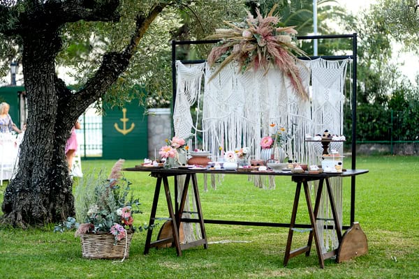 Boho Girl Baptism White Pink Deer Valley Venue