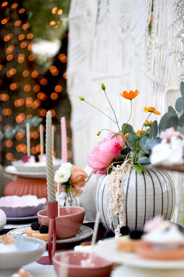 Boho Girl Baptism White Pink Deer Valley Venue