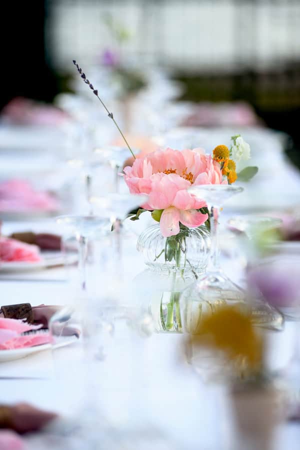 Boho Girl Baptism White Pink Deer Valley Venue