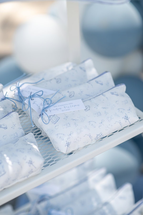 Boy Baptism Vintage Carousel White Light Blue Ideas