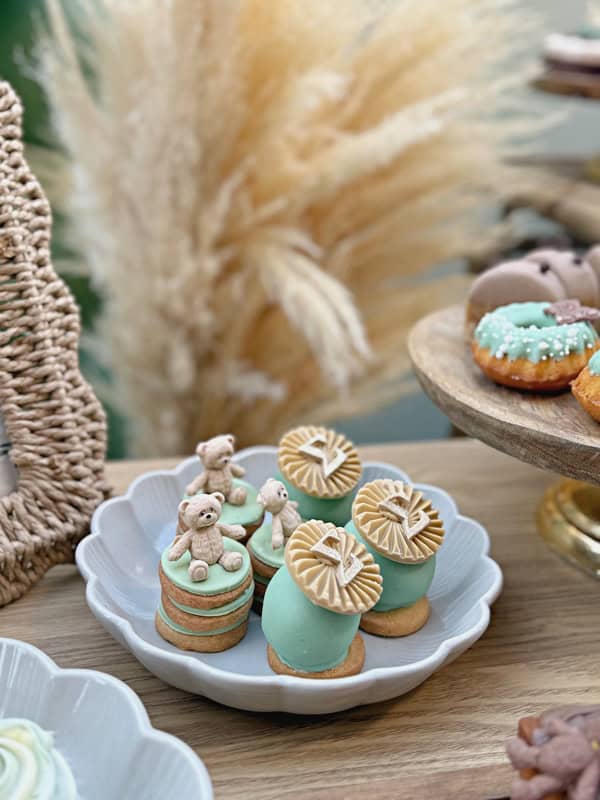 Ideas For Boho Chic Baptism Mint White Pampas Eucalyptus