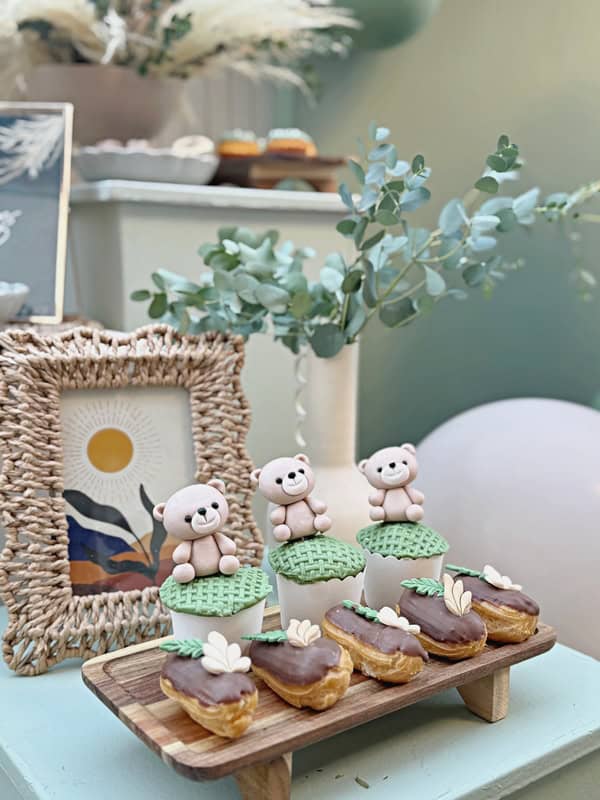 Ideas For Boho Chic Baptism Mint White Pampas Eucalyptus