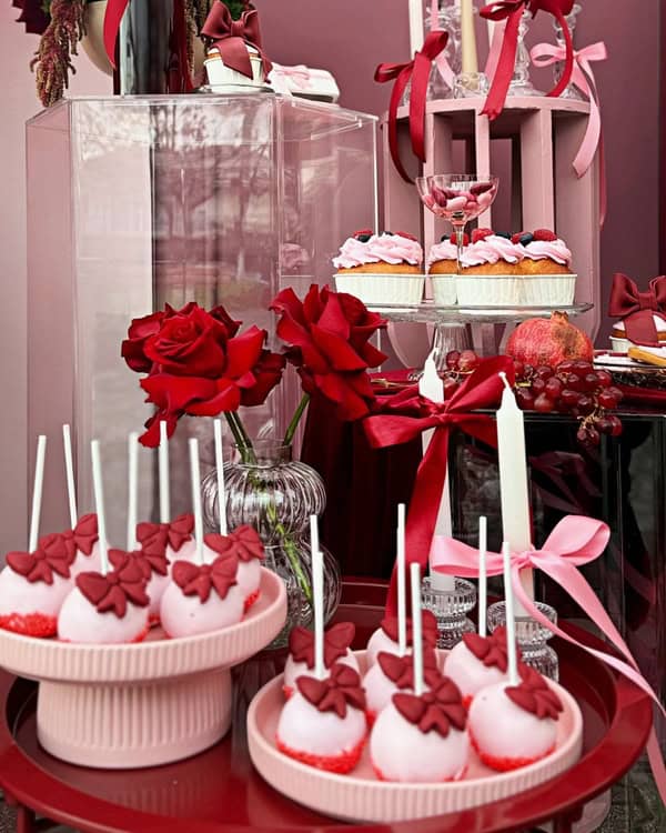 Ideas Impressive Baptism Statement Bow Red Flowers