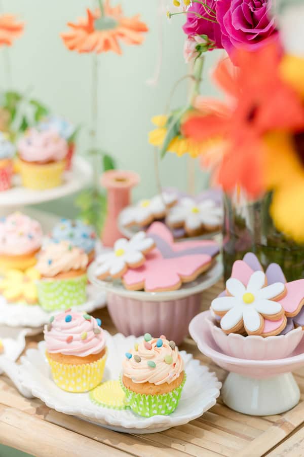 Romantic Baptism Details Pastel Flowers