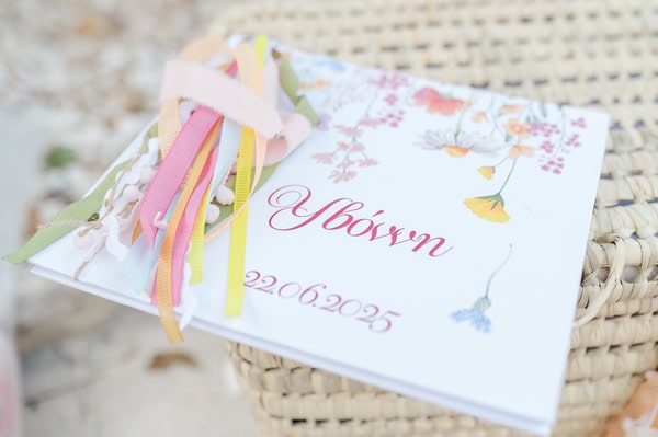 Romantic Baptism Details Pastel Flowers