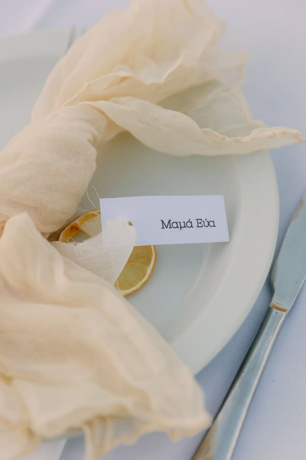 Rustic Boho Baptism Decoration Herbs Lemons