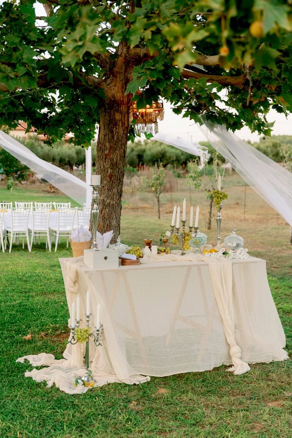 Rustic Boho Baptism Decoration Herbs Lemons