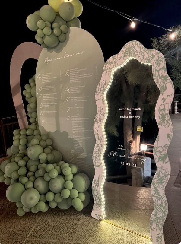 Dreamy Garden Style Baptism Decoration Ideas