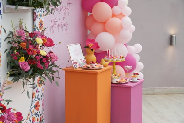 Fantastic Ideas For Girl Baptism Colorful Candy Table
