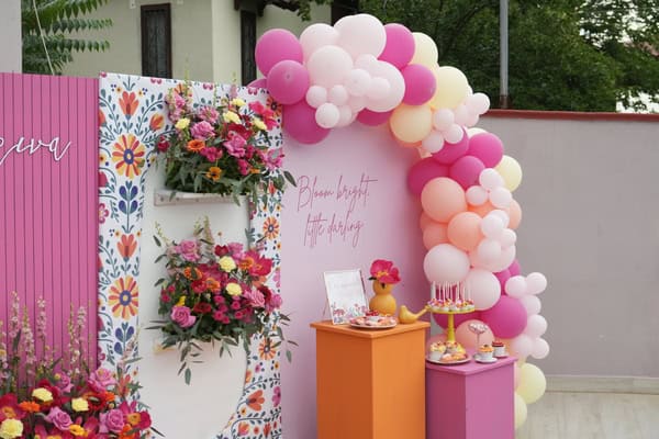 Fantastic Ideas For Girl Baptism Colorful Candy Table