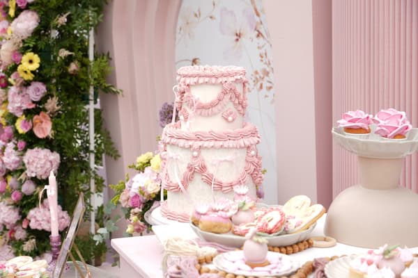 Floral Girl Baptism Romantic Decor Statement Backdrop Ideas