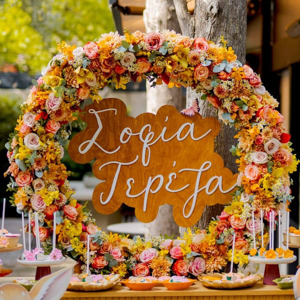 Girl Baptism Forest Theme Autumn Themed Inspiration