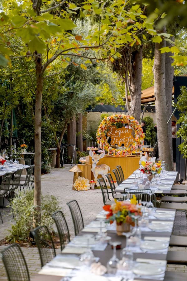 Girl Baptism Forest Theme Autumn Themed Inspiration